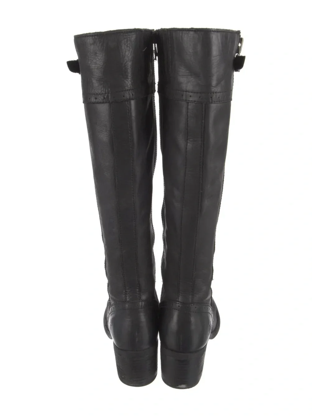 BORN Leather $290 • 7 1/2 • Knee-High Zip Riding Boot